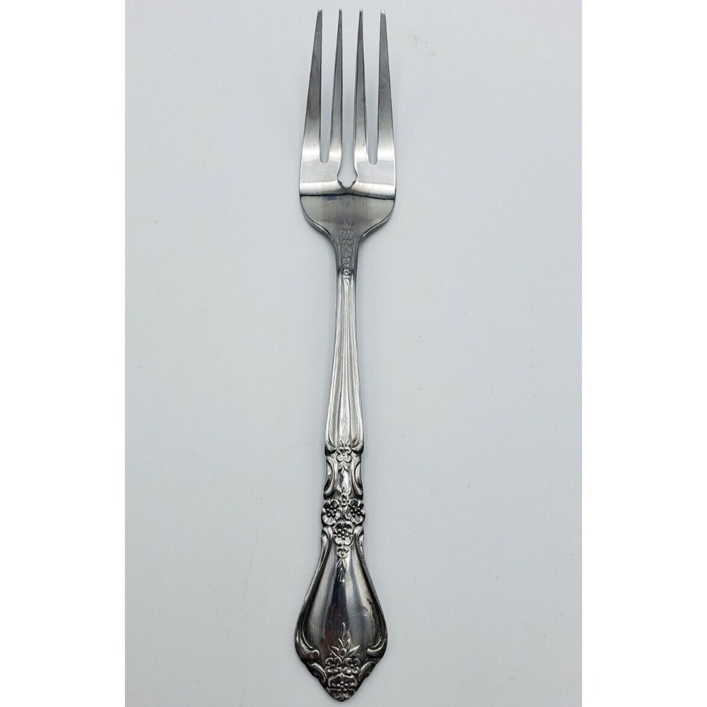 Rogers Co. Stanley Roberts Kings Berry Pattern Salad Fork Stainless Korea